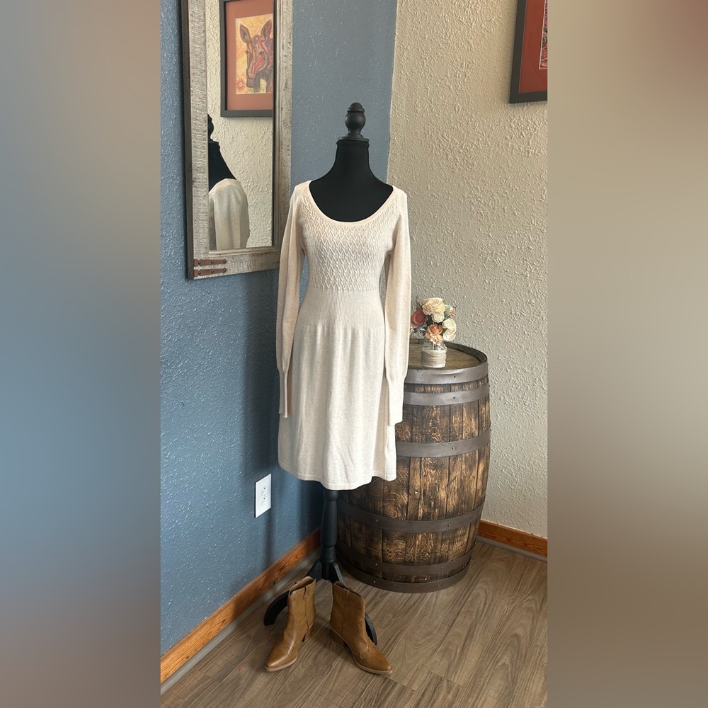 Prana Cream Knit Dress